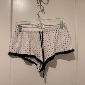 H&M White and Black Patterned Sleep Shorts